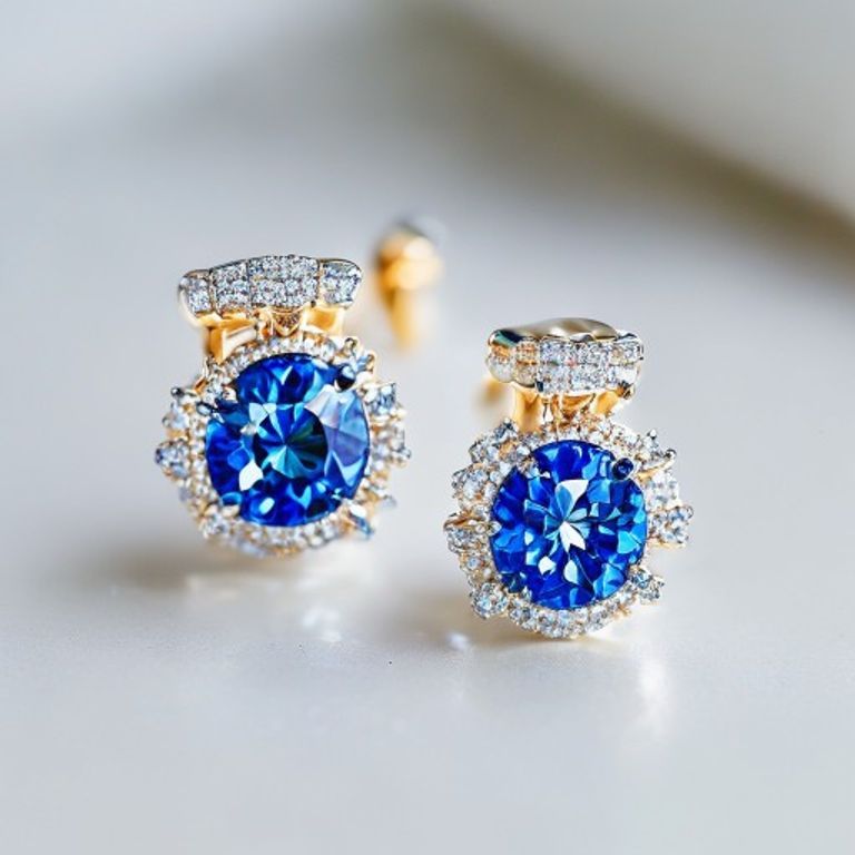 Sapphire Stud Earrings